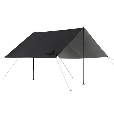 Avtomobil yan çətirləri — Canopy 210D Silver-Coated Oxford Cloth Rainproof - black-300300