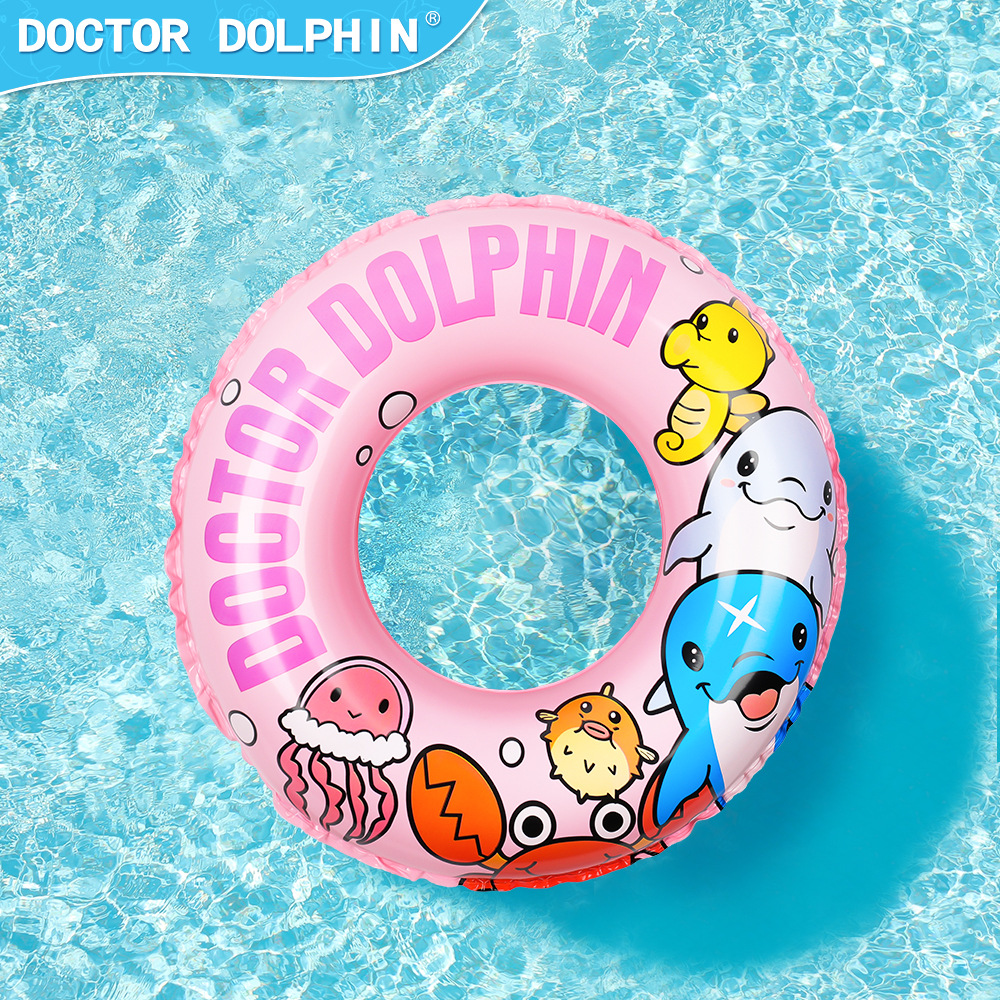 Doctor Dolphin | Anillo de natación inflable para niños PVC engrosado anillo de natación redondo