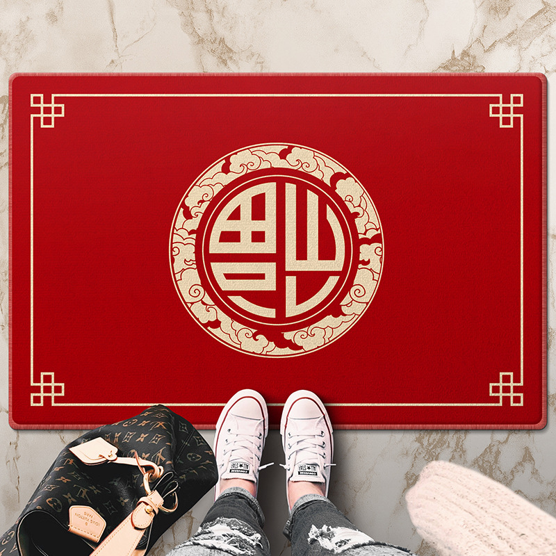 Dornier New Chinese style Entrance gules The door Mat Entrance register and obtain a residence permit Doormat door mat household
