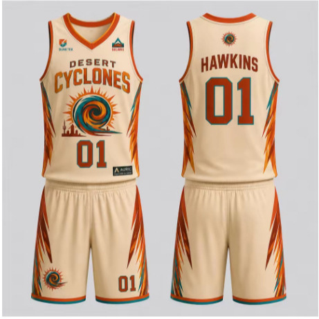 Western Desert Hurricane Theme Men's Sportswear Set for Fans, Soft Dry, Daily Training Wear Western Desert Hurricane Theme Men's Sportswear Set for Fans, Soft Dry, Daily Training Wear