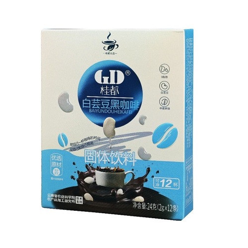 Academy of Agricultural Sciences white kidney bean black coffee powder instant 0 fat 0 sucrose portable sachet fitness reminder brain energy reducing burning drink