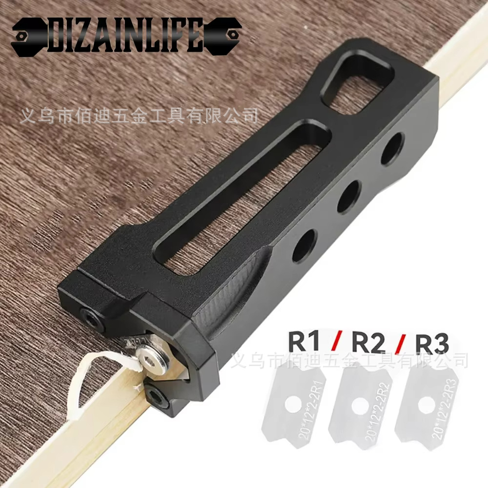 跨境木工工具倒角刨封边条手动圆弧修边器木板倒角器刮毛刺修边机