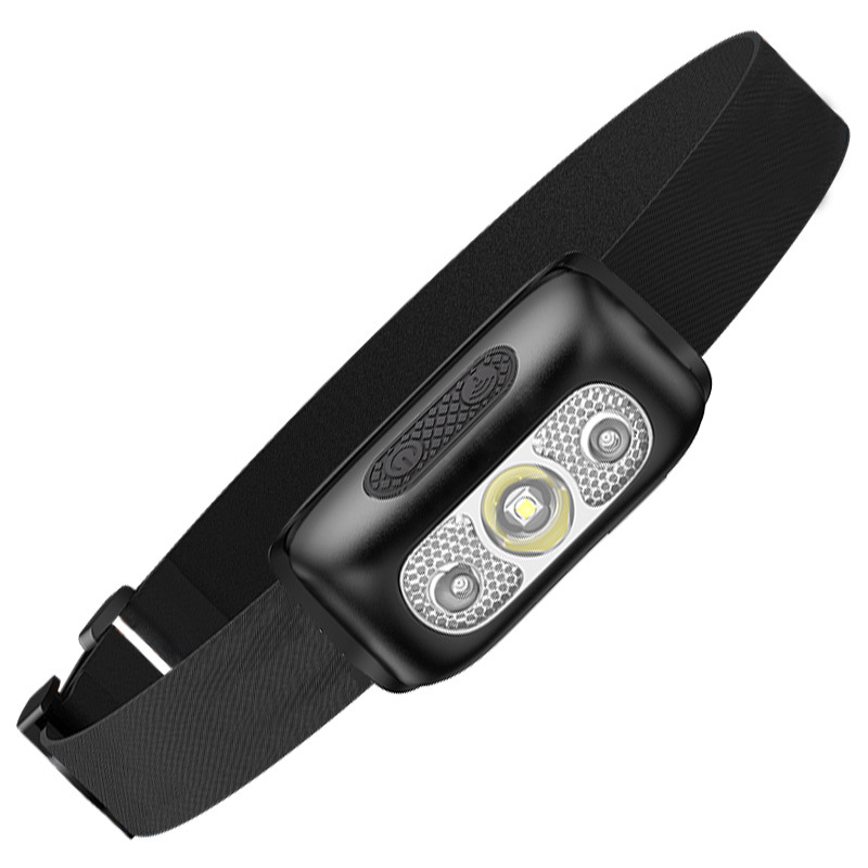 Lámpara de luz luminosa para pescadores de alta intensidad inducción de larga duración portátil al aire libre led headlight