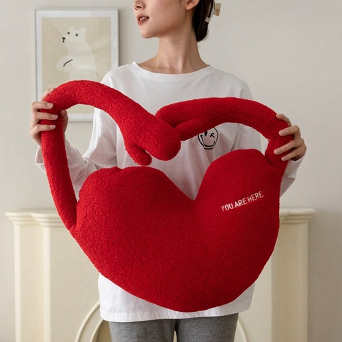 ins special-shaped pillow sofa back pillow plush cute red love back pillow sofa cushion bedside pillow