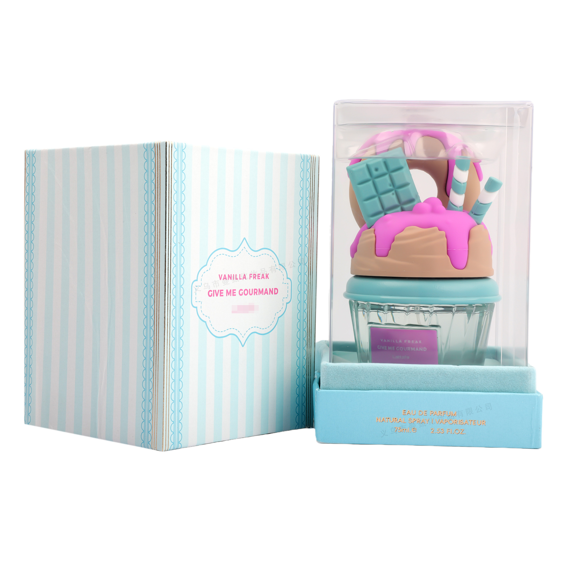 Comercio exterior transfronterizo perfumes donuts 75ml fragancia duradera MZ - 346A fabricante de perfumes árabes al por mayor