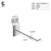 Groove plate hook 15cm 【10 pieces】