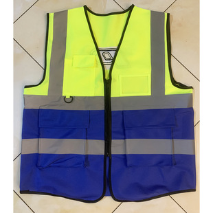 Reflective Vest, Reflective Vest, Driving, Traffic Duty, Construction, Sanitation, Construction, Multi-Flap Pocket Pants Reflective Clothing with Printing