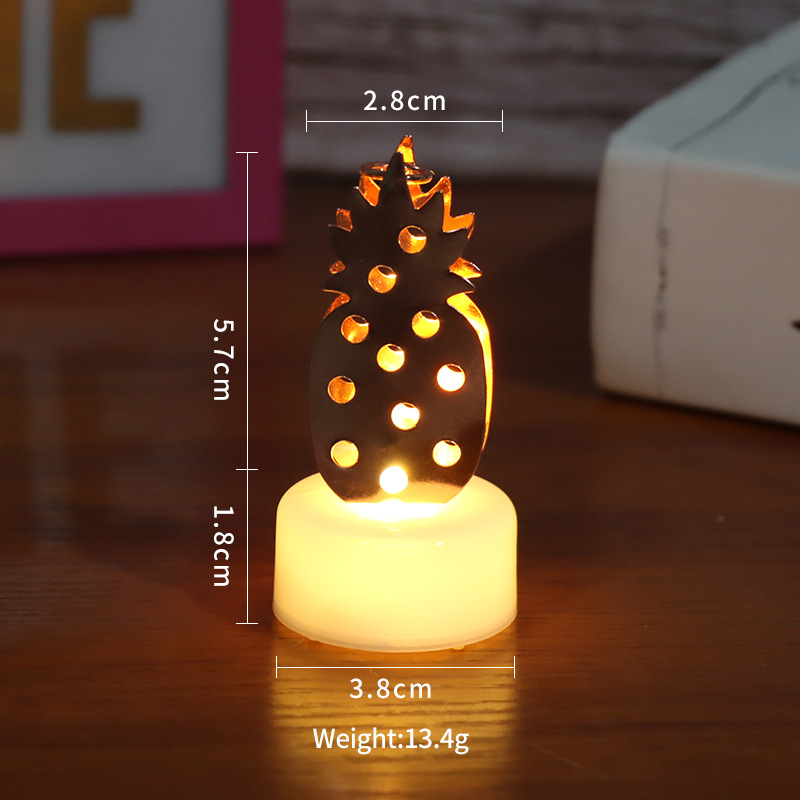 Nueva Venta caliente transfronteriza lámpara de la vela de hierro Marruecos Tenis lámpara deseo propuesta lámpara de la vela lámpara de la piña al por mayor