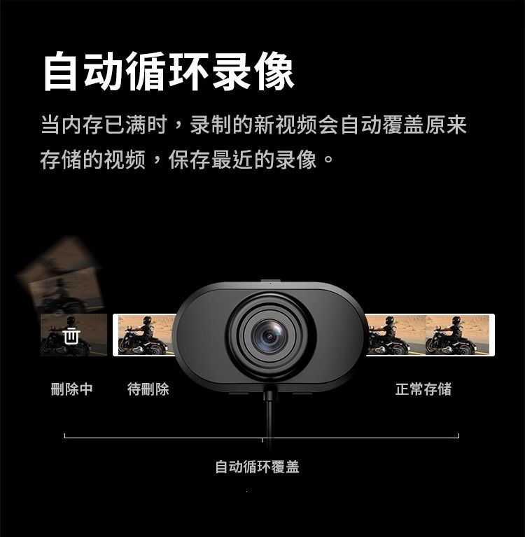 Aieryou Dc1Mini Motorcycle Dash Cam 2K High-Definition Front-Mounted Wide-Angle Camera for Electric Motorcycles