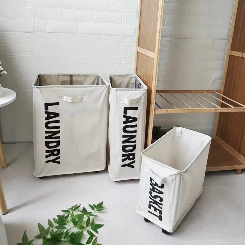 Big foldable multifunctional laundry basket reusable, storage system, cloth, storage box, simple and elegant design
