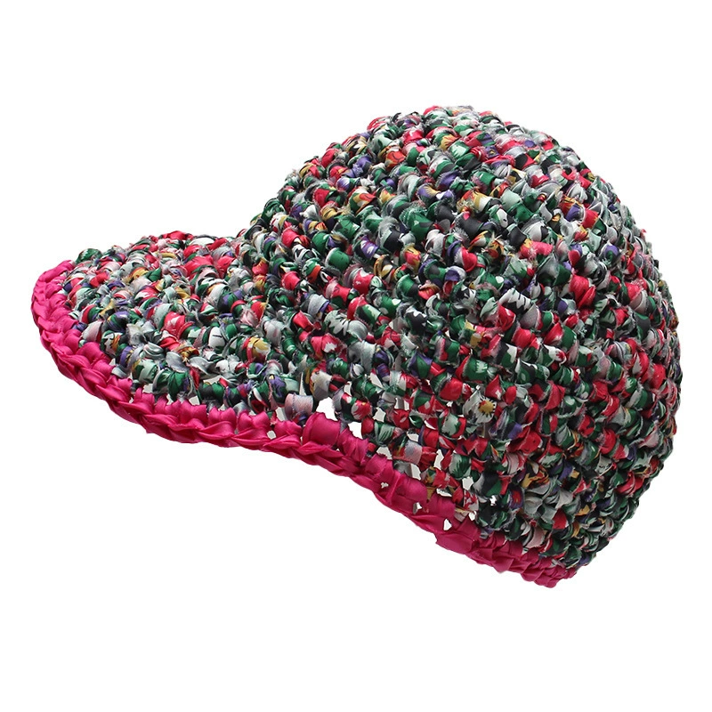 Woven summer retro baseball cap, 2023 collection