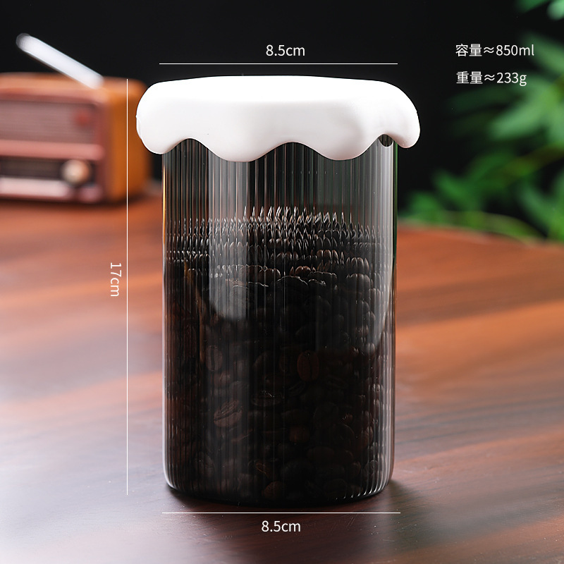 家庭用密封ガラス貯蔵タンク大サイズ貯蔵瓶五穀雑穀缶竹木蓋茶葉缶キャンディー缶|undefined