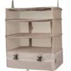 Beige (inner and outer beige) three -layer storage bag B model B (with bags at the bottom)