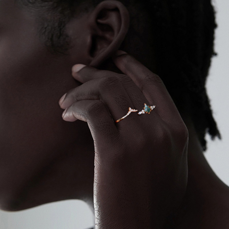Rings Classification 6, 7, 8 Ring Size 2 Pieces Set Quantity Holiday, Daily Occasion 2 Pieces Set 925 Sterling Silver Lab-grown Gemstone K Gold Plated White Gold Plated Lab Created Gemstones Rings