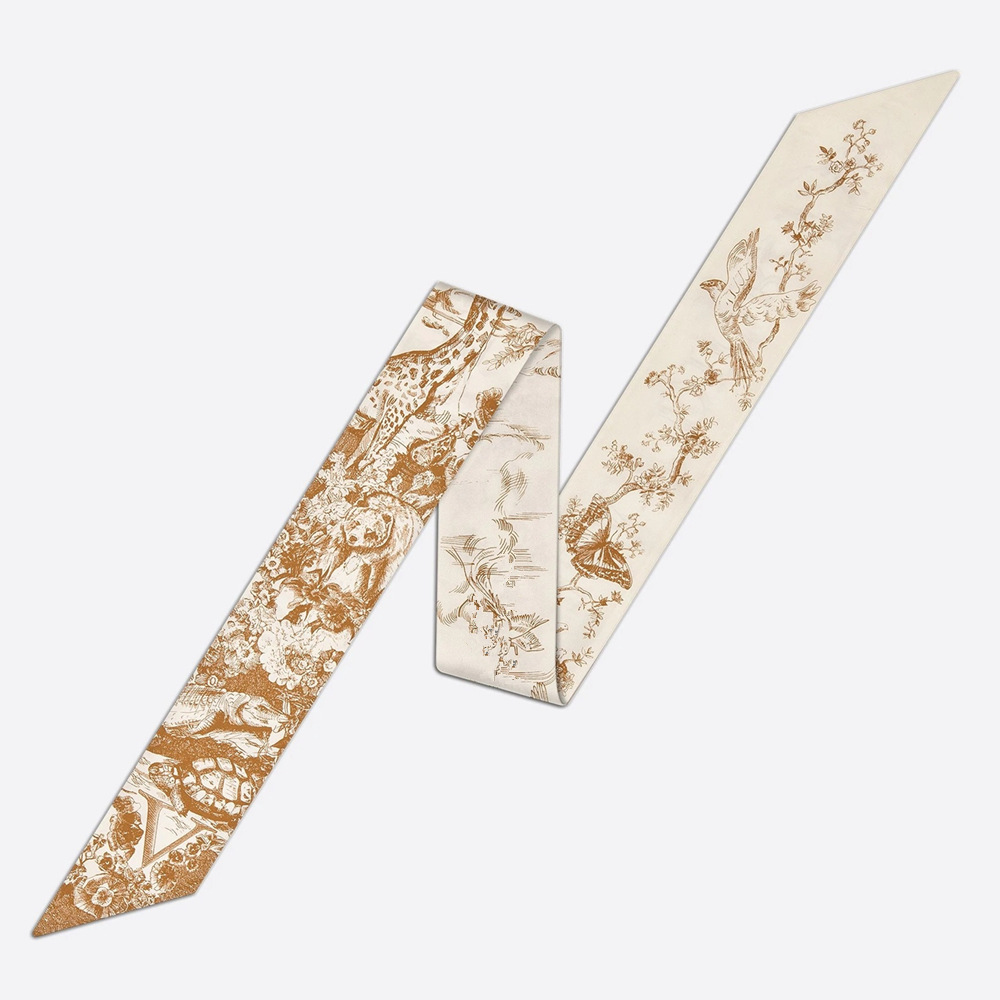 20g Weight Silk Scarf Classification Daily Occasion Silk Material Letter Pattern All Seasons Season Women'S Gender Printing Design Fashion Style Women's Fashion Letter Silk Printing Silk Scarves 26