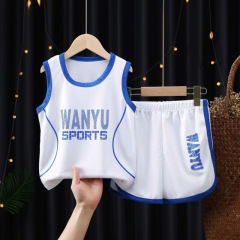 男の子バスケットボールユニフォーム速乾スーツベスト夏ツーピースセット子供薄い男の子夏ルーズスポーツジャージ