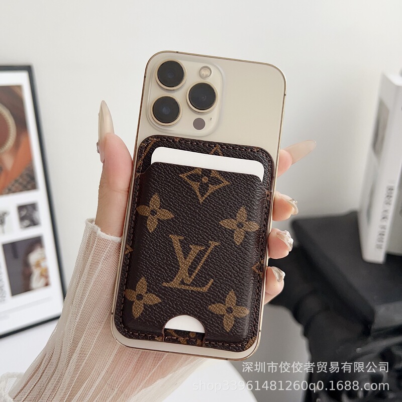 超强磁吸欧美卡包小众ins经典压花小巧收纳包老花潮牌新款时尚女|undefined