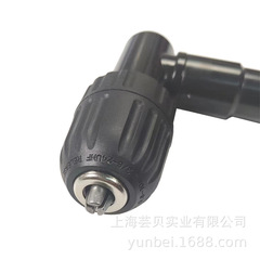 Cross-border 90-degree right-angle electric drill three-jaw chuck cornerer alloy electric right-angle cornerer with key