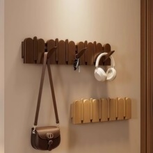 可折叠钢琴键衣帽架不占空间的卧室挂衣架免打孔入户门挂衣钩高级