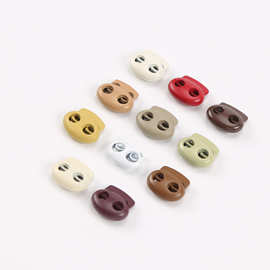 时尚彩色金属按压弹簧扣猪鼻扣羽绒服棉衣冲锋衣防晒服穿绳扣简约