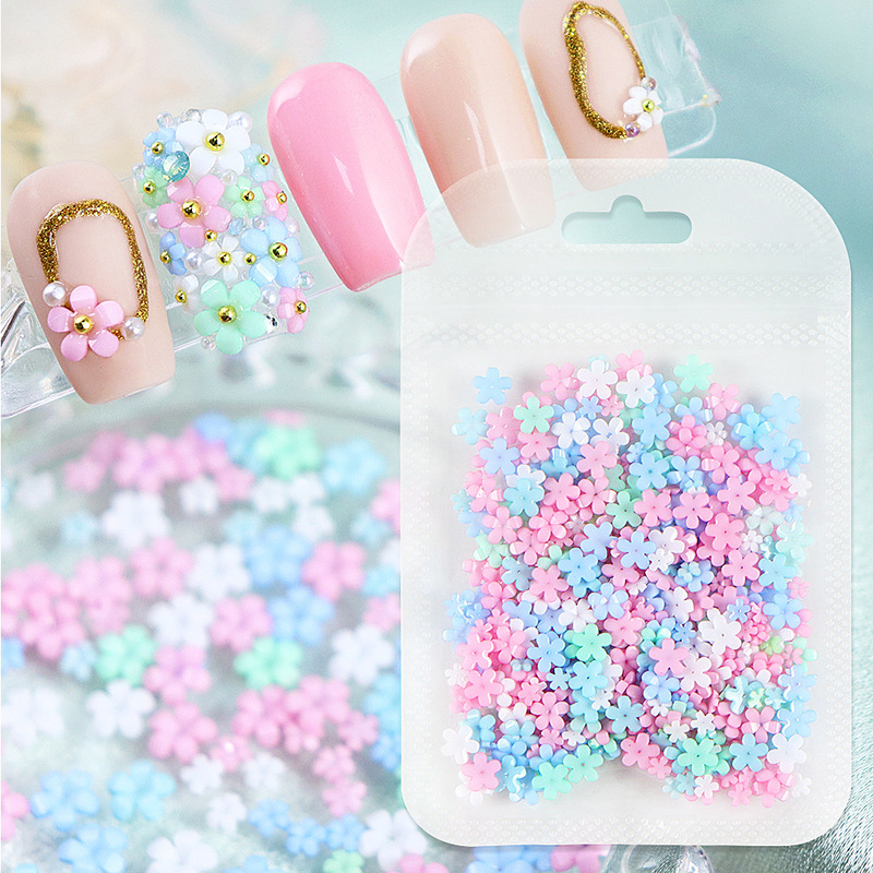 400 Five-Petal Flower Macaron Nail Art Decoration Acrylic Flower Mixed Size Resin Nail Jewelry Wholesale 400 Five-Petal Flower Macaron Nail Art Decoration Acrylic Flower Mixed Size Resin Nail Jewelry Wholesale