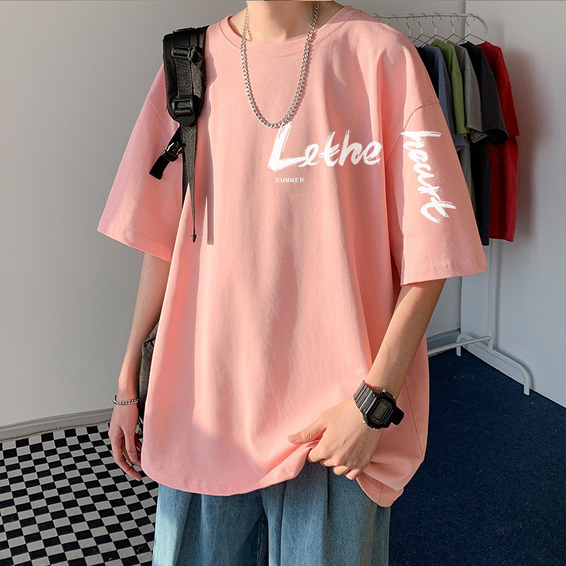 100%纯棉重磅大码宽松2-300斤潮牌短袖T恤男夏季半袖百搭显瘦衣服|undefined