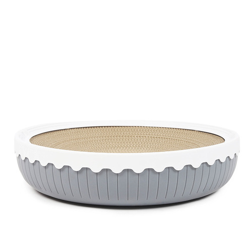 Cat scratching board nest corrugated paper bowl-shaped cat nest pad cat paw board rubbing cat toys cat supplies plastic shell cat teasing stick