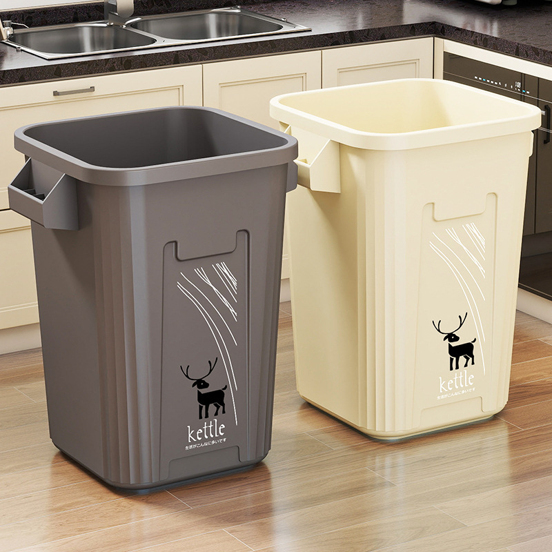 Extra Large Trash Can Household Kitchen Large Capacity Catering Kitchen Disposal Commercial Dirty Clothes Bucket Lid Toilet Storage Bucket