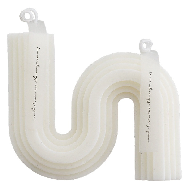 Vela aromática, decoración que mejora la atmósfera, vela hecha a mano para interiores, regalo creativo, vela de cera de soja con forma geométrica