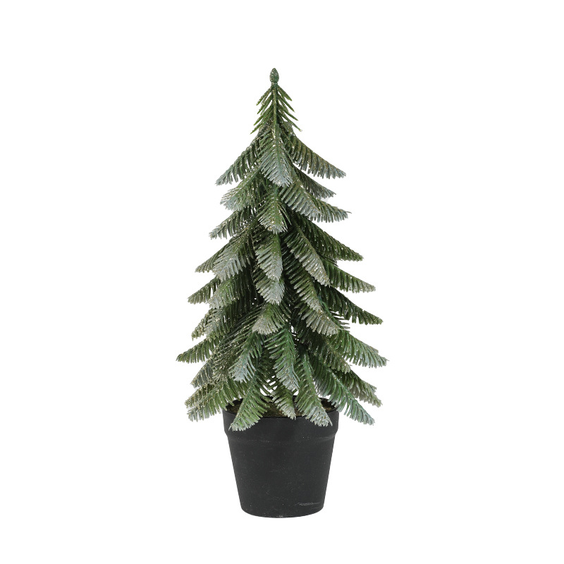 Pequeño árbol de nieve de Navidad doméstico mini decoración de escritorio imitación de árbol de fiesta atmósfera de ventana
