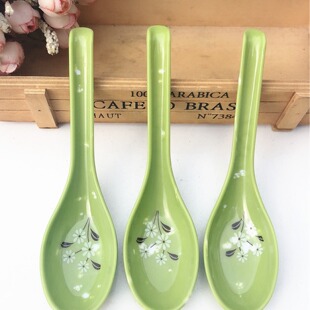Blue and white jade spoon melamine soup spoon imitation porcelain soup spoon one dollar store two dollar store supply wholesale commodity Daily