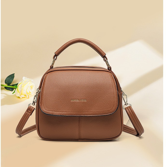High Quality Women's Casual Backpack With Lychee Pattern Handbag For Commuting Women_voghion.com