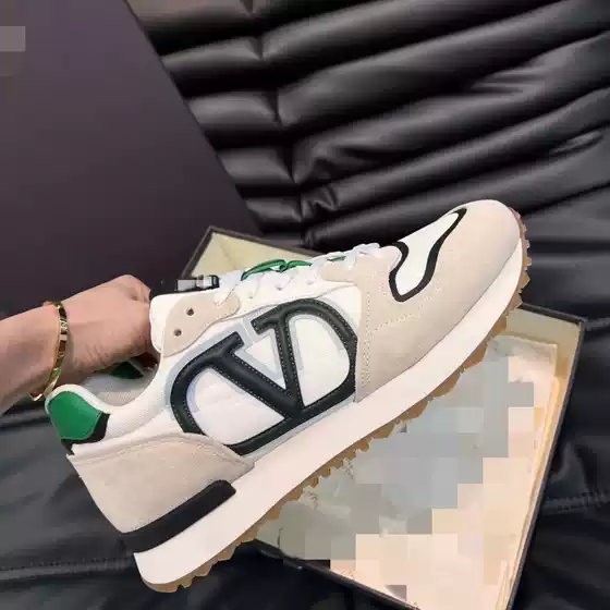 New Spring Autumn Top Selling Agam Shoes for Men Versatile High-End Sports Fashion Casual Sneakers with Letter Detail