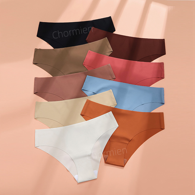 European and American Cross-Border Women's Maternity Large Size Underwear Ice Silk Seamless Breathable Sports Low-Waist Women's Nude Briefs for Women European and American Cross-Border Women's Maternity Large Size Underwear Ice Silk Seamless Breathable Sports Low-Waist Women's Nude Briefs for Women