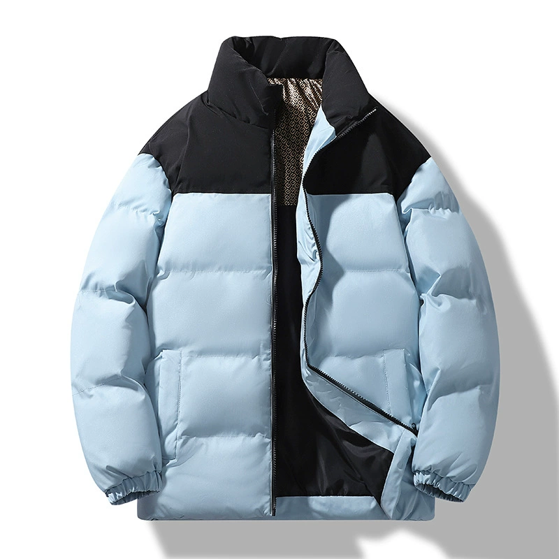 Men's down jacket, thickened warm insulation, high collar, M–5XL