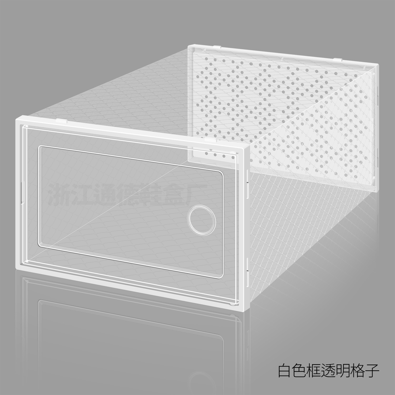 Caja de almacenamiento de zapatos transparente - Apertura lateral, gabinete para hogar, venta al por mayor, tamaño grande