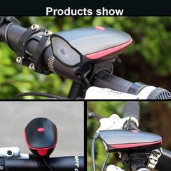 Bicycle light night riding warning light mountain bike accessories usb rechargeable headlight horn bicycle headlight