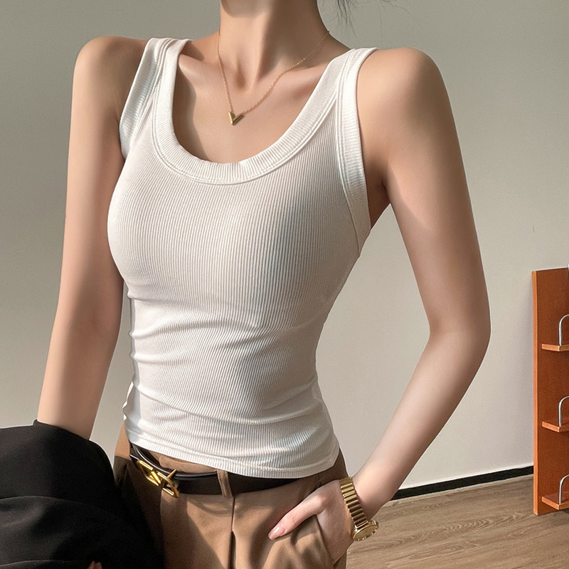 Lyocell Cotton Camisole for Women, New Spring/Summer Style, Niche Solid Color Slim-Fit Base Layer Top for Outerwear Lyocell Cotton Camisole for Women, New Spring/Summer Style, Niche Solid Color Slim-Fit Base Layer Top for Outerwear