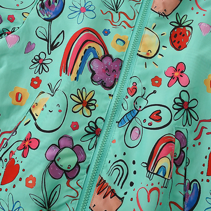 MALWEE 여자 코트 가을, 겨울 새로운 스타일 유럽과 미국 아동 의류 서양식 어린 소녀 후드 가디건 아동 의류 스포츠 용 재킷