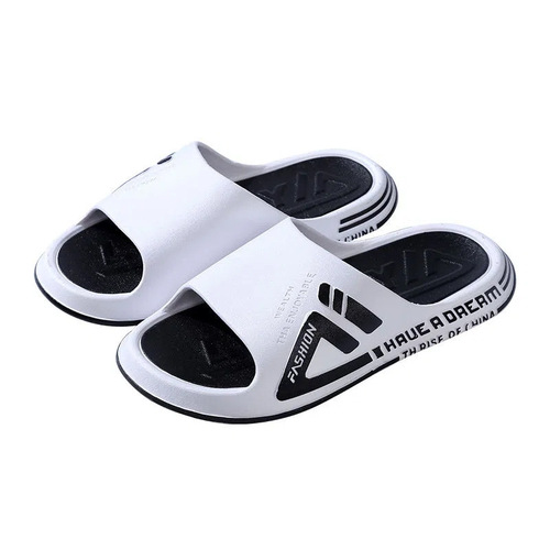 Slip-on Men's Summer Outdoor Wear Non-slip Thick Sole Sports Korean Style Fashion Couple Home Use Couple Bathroom Soft Sole Flip-Flops for Women