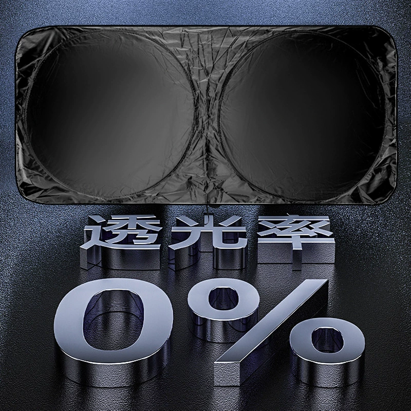 Summer foldable windproof glass storage system for car, universal windproof cover, sun protection