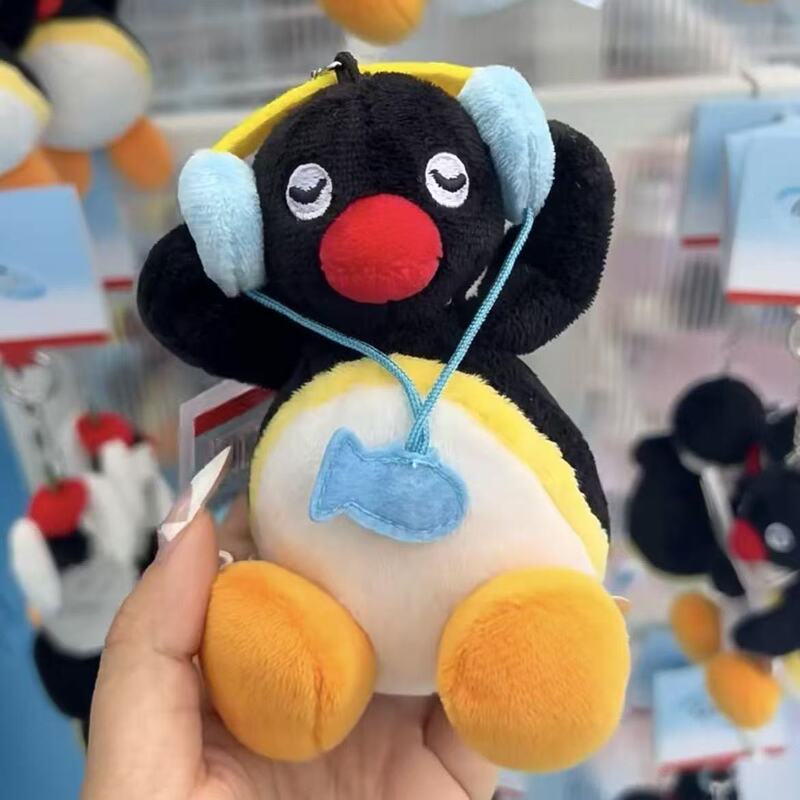 My Day Pingu Headset Penguin Plush Doll Cute Bag Pendant Keychain Cute