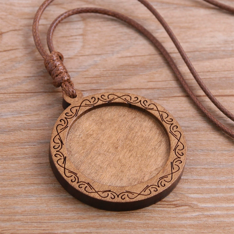 Деревянное украшение ногтей, ожерелье, стиль, DIY, с камнем