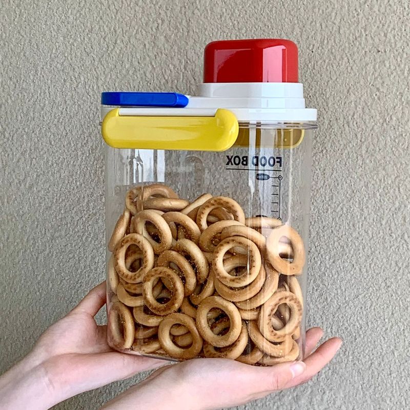 雑穀缶を密封して、ドーパミンの台所の米桶を持って、食糧桶のペットの食べ物の間食を貯蔵して、米の食品の缶を収納します。|undefined