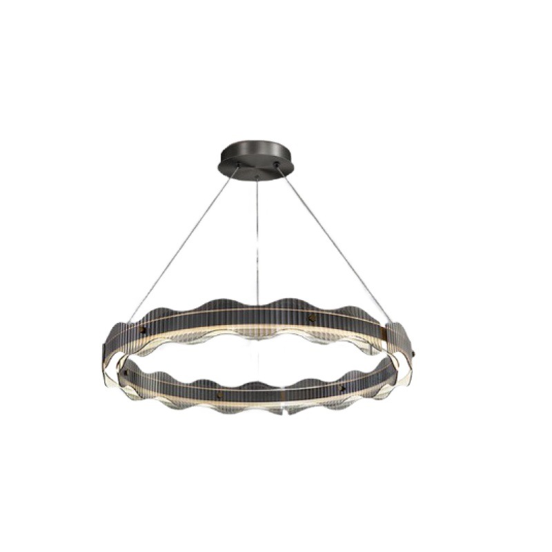 Lámpara de la sala de estar minimalista italiana moderna lujosa atmósfera doméstica de alta gama vidrio redondo simple lámpara de dormitorio comedor
