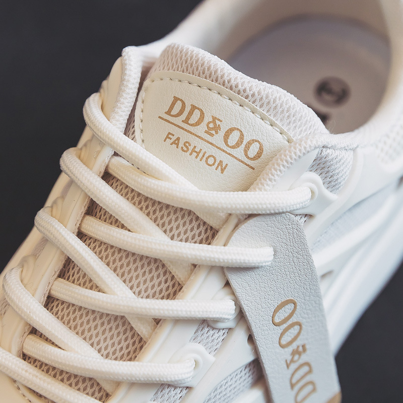 Dámske športové biele topánky ddoo Forrest Gump Daddy Shoes, nové jarné a jesenné topánky z roku 2024_voghion.com
