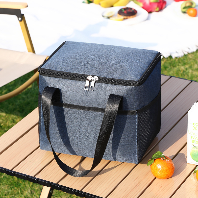 Bolsa de almuerzo portátil simple, bolsa de almuerzo, bolsa de aislamiento térmico, bolsa de picnic al aire libre para el trabajo y la escuela, bolsa de alimentos frescos, bolsa de hielo, bolsa de bento