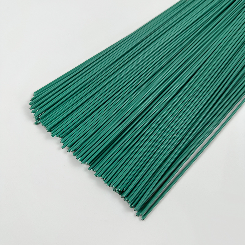 Alambre floral DIY 40 cm, verde, para manualidades y arreglos, fábrica directa