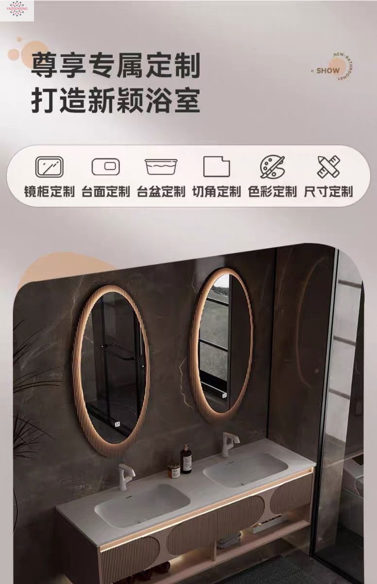 The Kolinai integrated basin bathroom cabinet is a modern hotel-style bathroom with a double basin washbasin and sink undefined