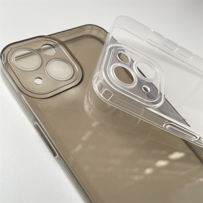Angel Phone Stripe Anti-caduta Adatto per 14 Pro Cat Eye Groove Photo Frame Custodia Trasparente iPhone 13_voghion.com